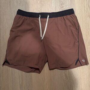 Vuori Trail Shorts in Terracotta